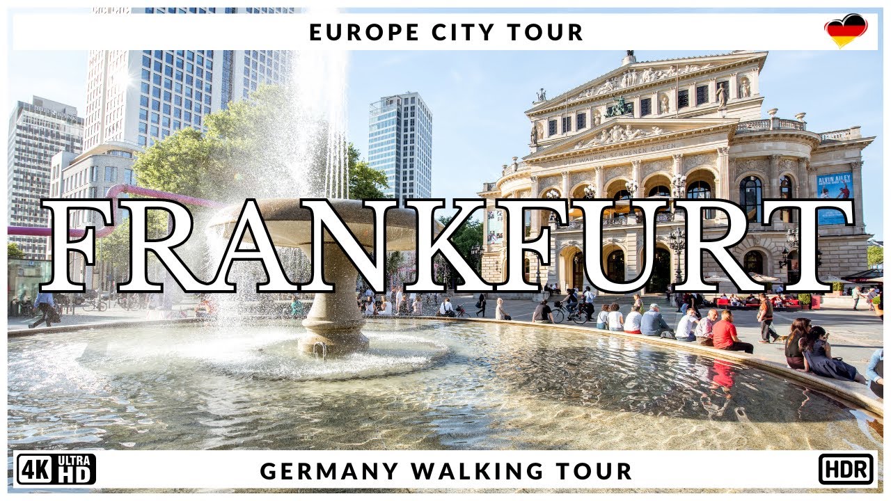 Frankfurt, Germany 🇩🇪 Walking Tour of Frankfurt City Centre 2024 | 4K HDR