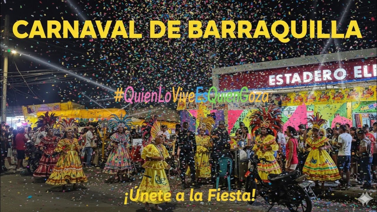 Así se ve el bulevar de Simón Bolívar en los carnavales de Barranquilla.