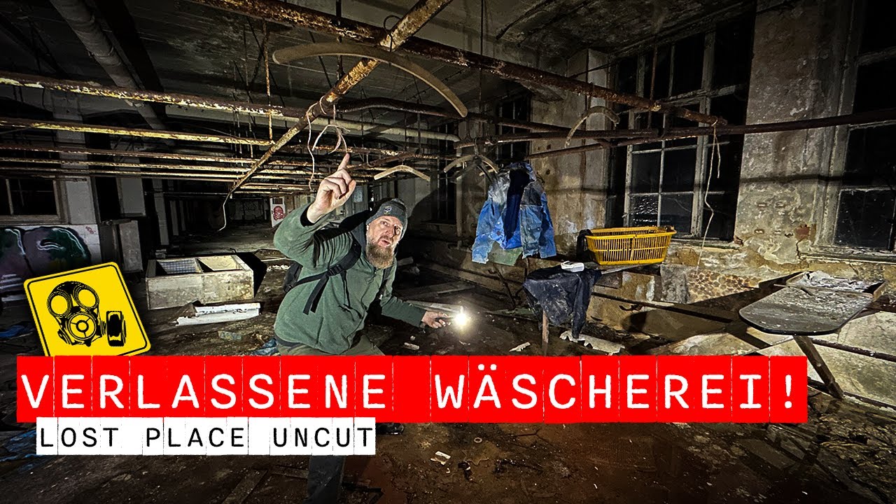 W&Auml;SCHEREI AUS KRIEGS & DDR ZEITEN! 😯 LOST PLACE UNCUT!