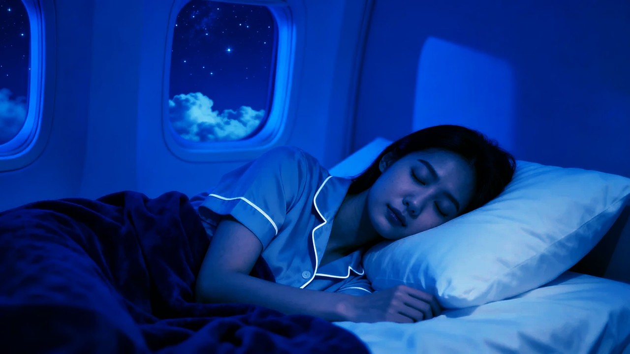 Jet Engine Airplane White Noise | Relax , Study, Sleep | 12 Hours Calming Flight Sound ASMR to Sleep