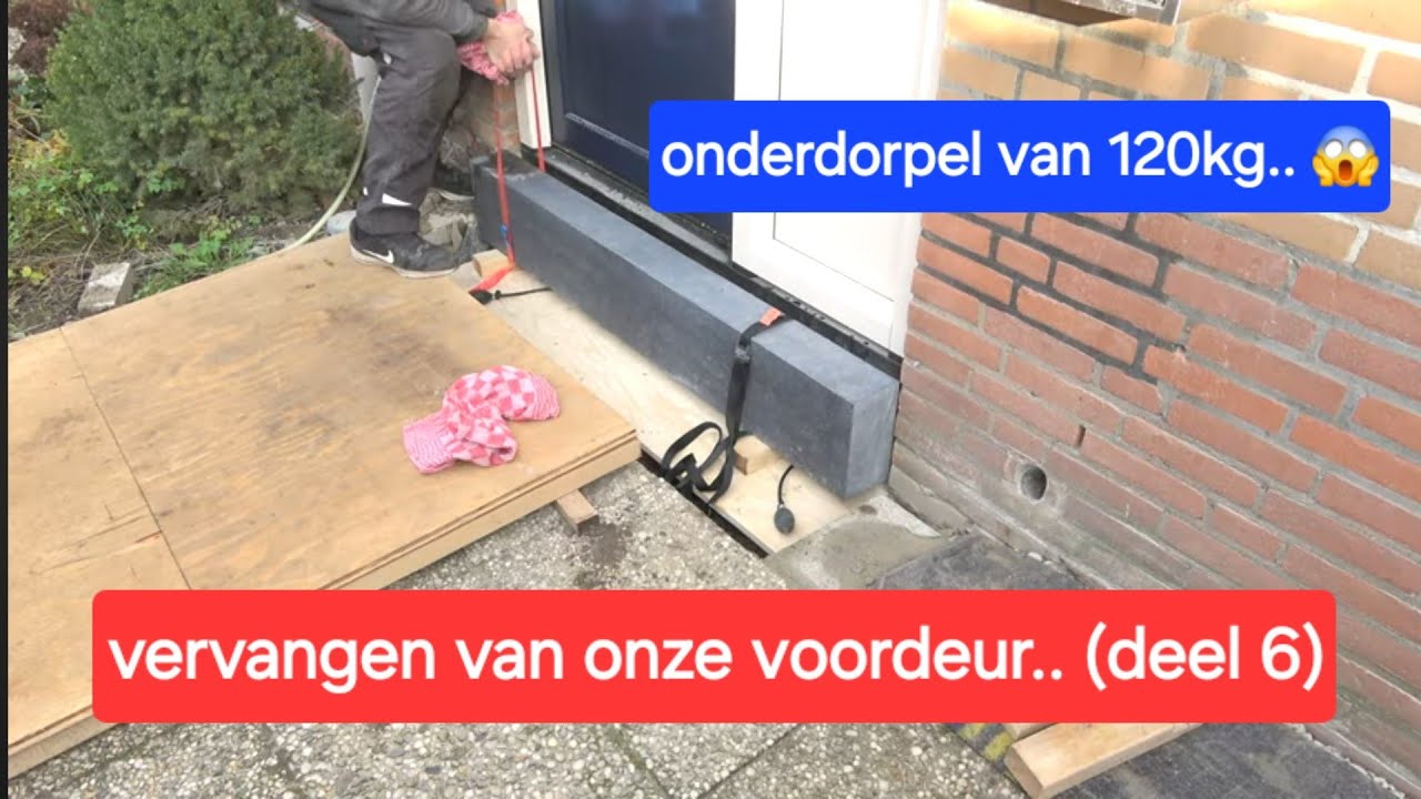 Hoe vervang ik onze voordeur (deel 6) Plaatsen van 52mm triple glas en een hardstenen onderdorpel..