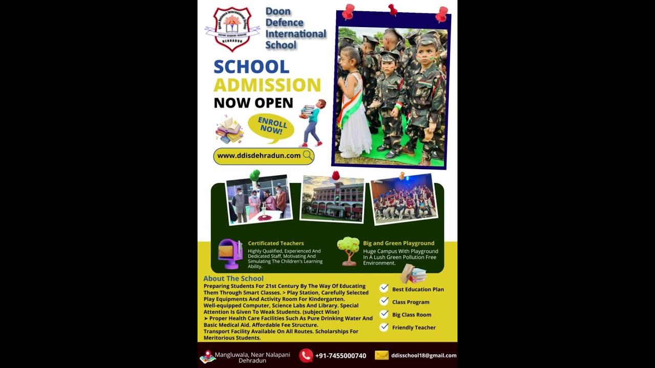 Best School In Dehradun | Best Boarding School in Dehradun | Doon Defence International School | NDA