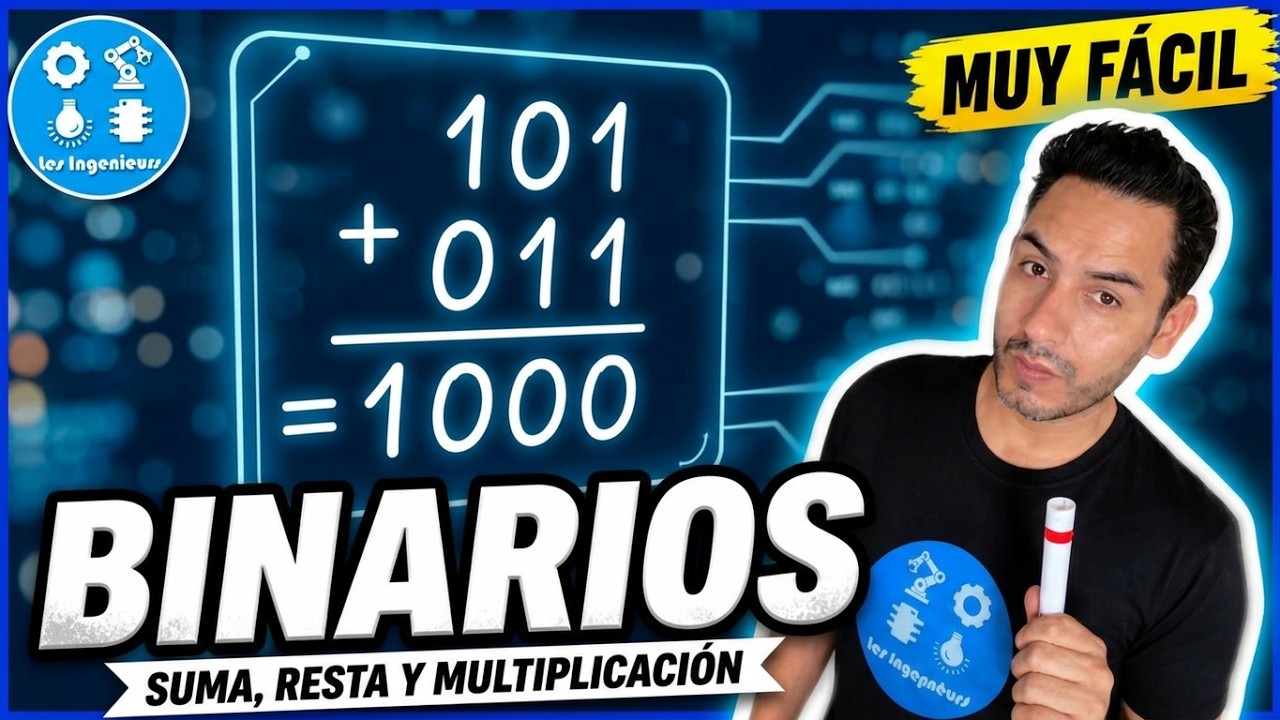 ✅SUMA, RESTA y MULTIPLICACIÓN Binarias |𝘼𝙥𝙧é𝙣𝙙𝙚𝙡𝙤 𝙁á𝙘𝙞𝙡 𝙮 𝙧á𝙥𝙞𝙙𝙤 😎​🫵​💯​| ELECTRÓNICA DIGITAL
