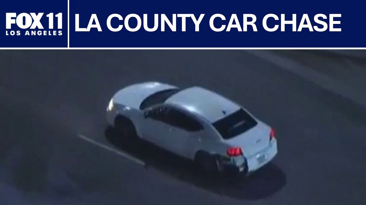 Driver leads car chase in Los Angeles County | FOX 11 LA