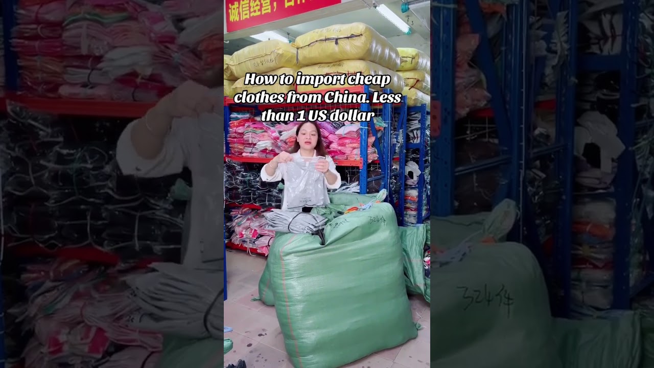 How to import cheap clothes from China. Less than 1 US dollar