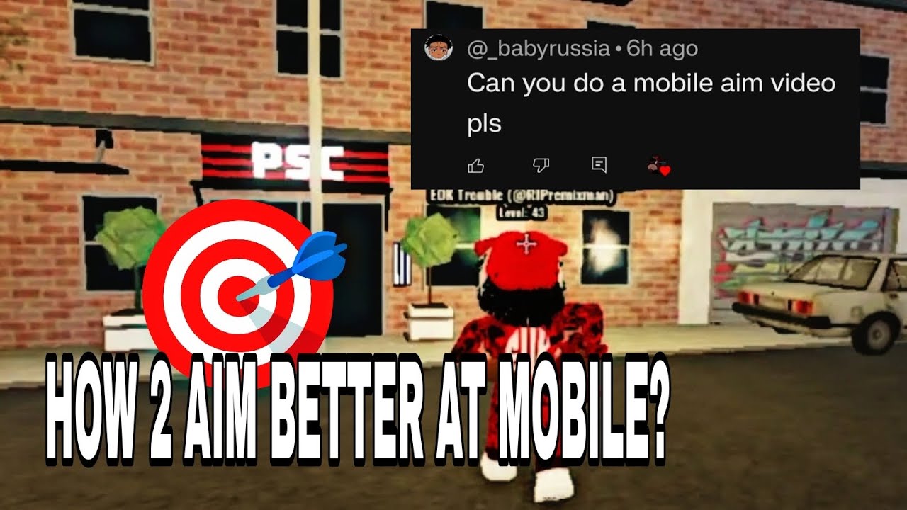 How 2 Aim Better at mobile || STREET LIFE ROBLOX ||