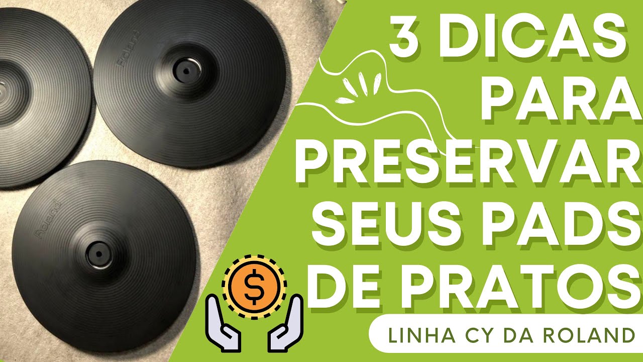 Problemas nos seus pads (CY) de prato da Roland?