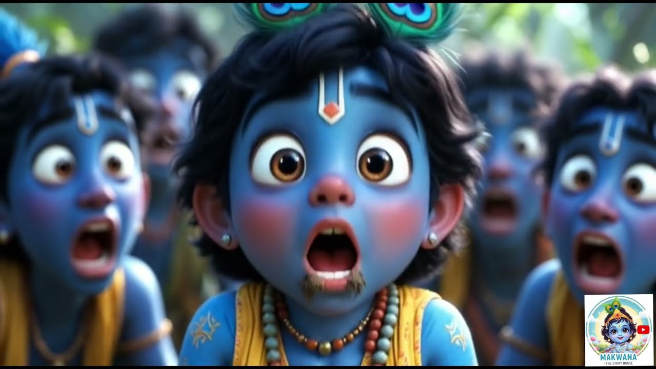 नन्हे कृष्णी की मिट्टी खाने वाली कहानी | कृष्ण लीला | Littel krishna | Cartoon Video 