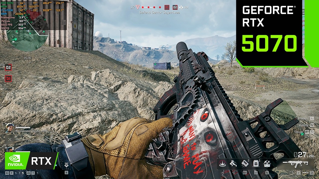 Delta Force 1440p Low Settings: RTX 5070 + i7 14700K | DLSS On | KC-17 Gameplay