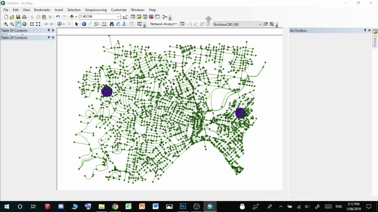 ArcMap - Network Analyst Extension