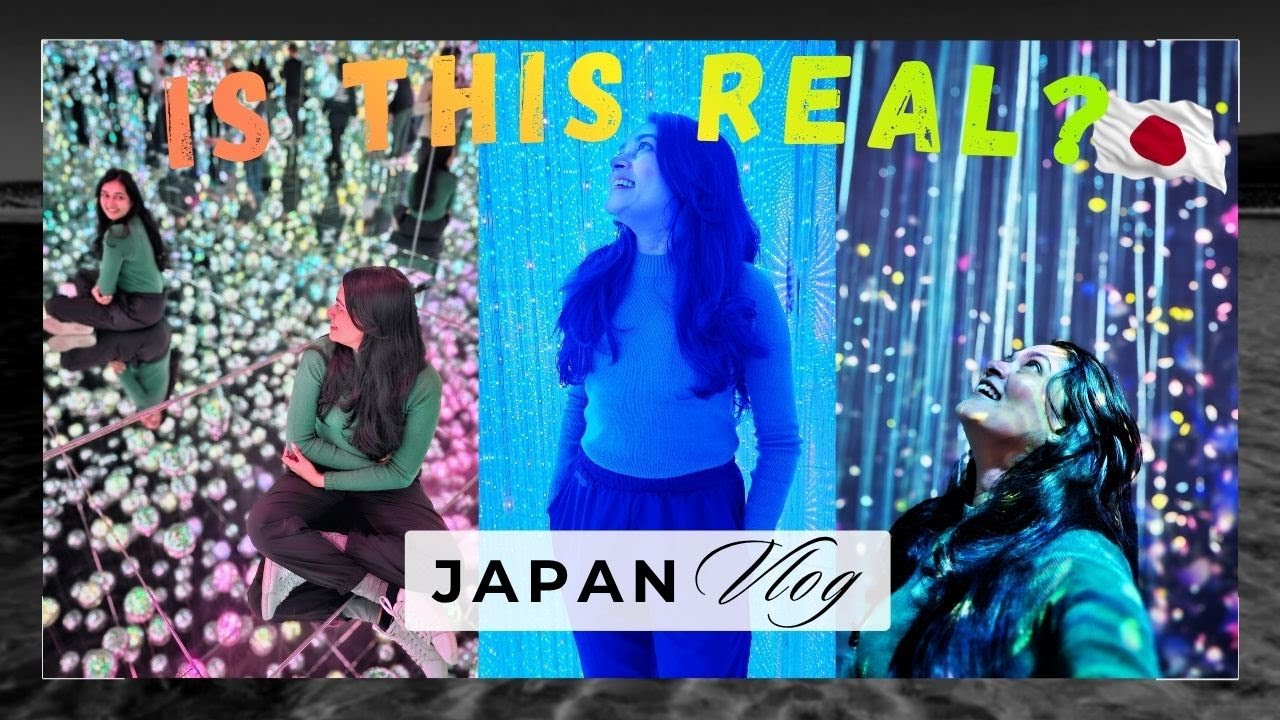 Japan's Famous Lights Museum✨ | Sensoji Temple එකේ මට Fortune එකක් ඇදුණා!🏯 | teamLab Borderless 🇯🇵🇱🇰