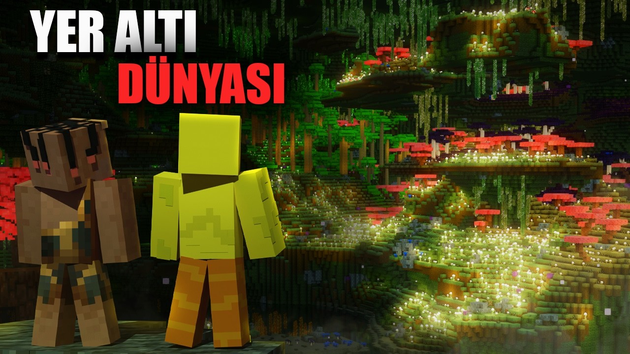 Yeraltı'ndan Yerüstüne Yolculuk I Minecraft'ın Yeraltı Dünyası (bölüm 1)