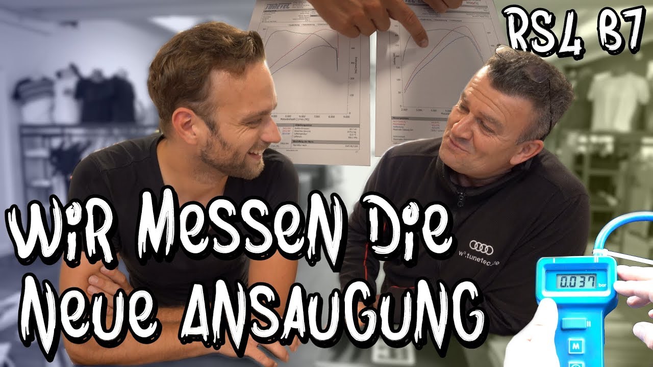 Wieviel Überdruck erzeugt die Ansaugung im Kombi? - RS4 B7 Leistungsmessung Teil 2 | Philipp Kaess |