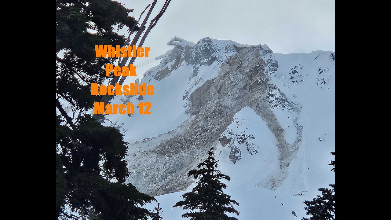 Whistler Mountain rock slide