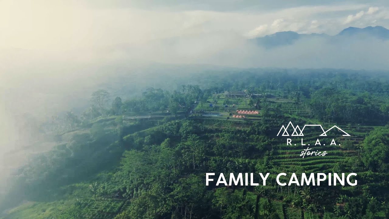 Family Camping - Heavy Rain at Misty Hill [Silent Vlog, ASMR, Cinematic, Rain] #campingfamily
