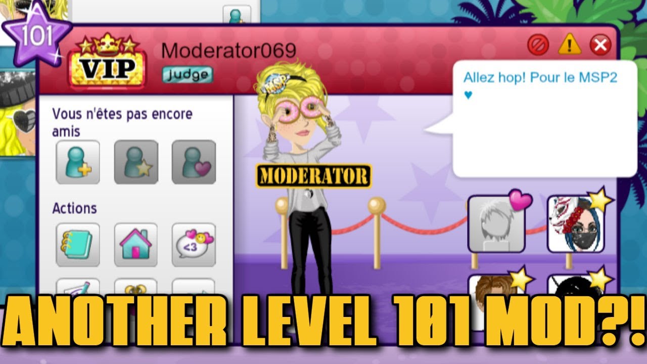 Another Level 101 Moderator? MSP France - Did She Glitch It?