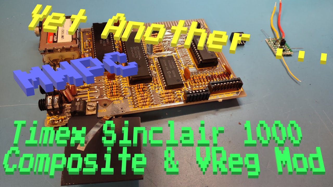 MWPC - Part 2 - Composite & Voltage Regulator Mods for the #Timex #Sinclair #1000