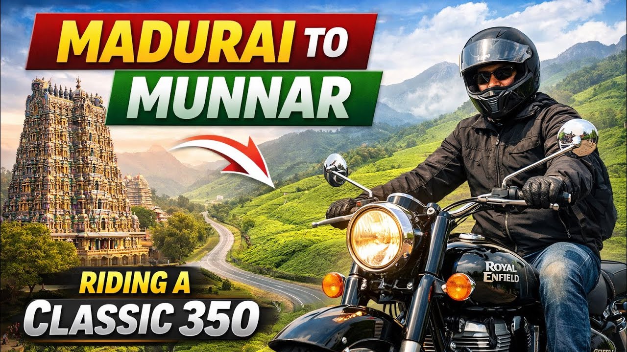 Madurai to Munnar on Classic 350 | The Hill Ride Begins 🌄 | Route 48 Ep.1