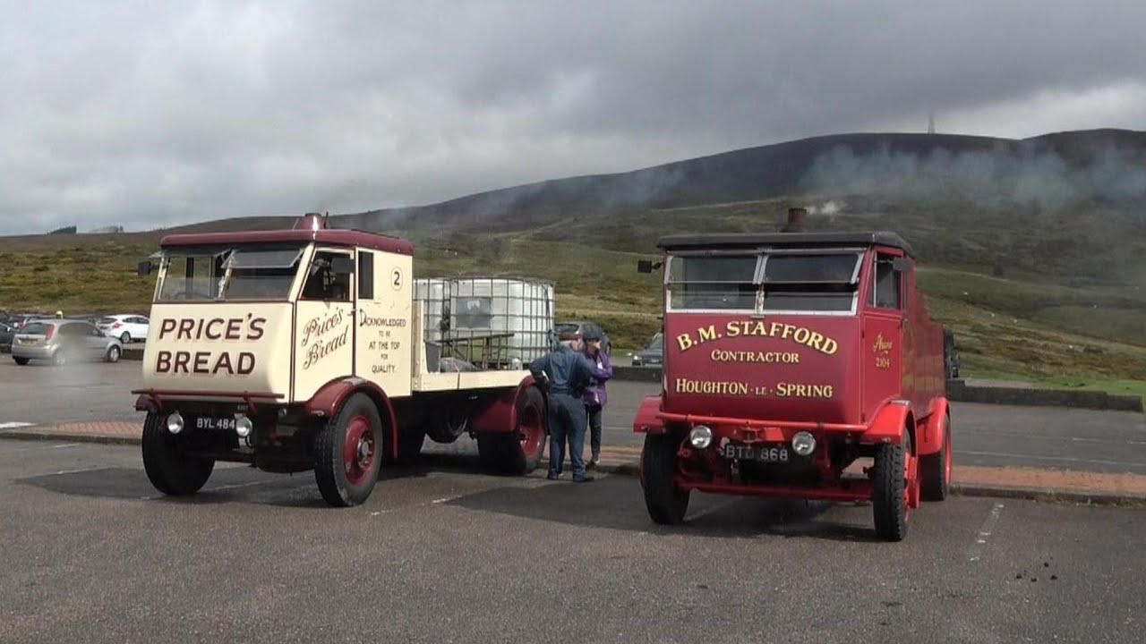 Horseshoe Pass . 2 S4 Sentinel Steam Waggons , Tackle The Old Test Route