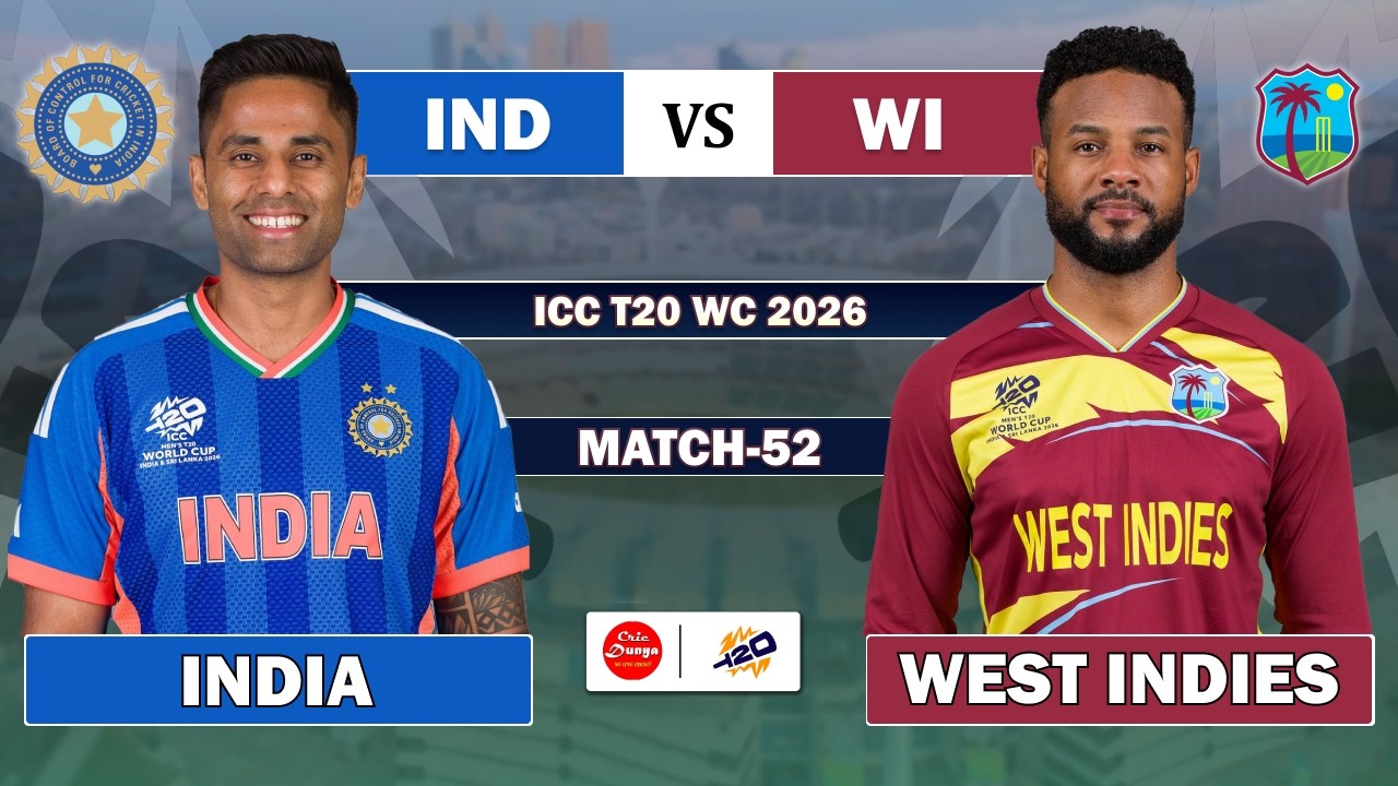 LIVE: India vs West Indies, 52nd T20 | Live Cricket match Today • IND vs WI Match Commentary IND BAT