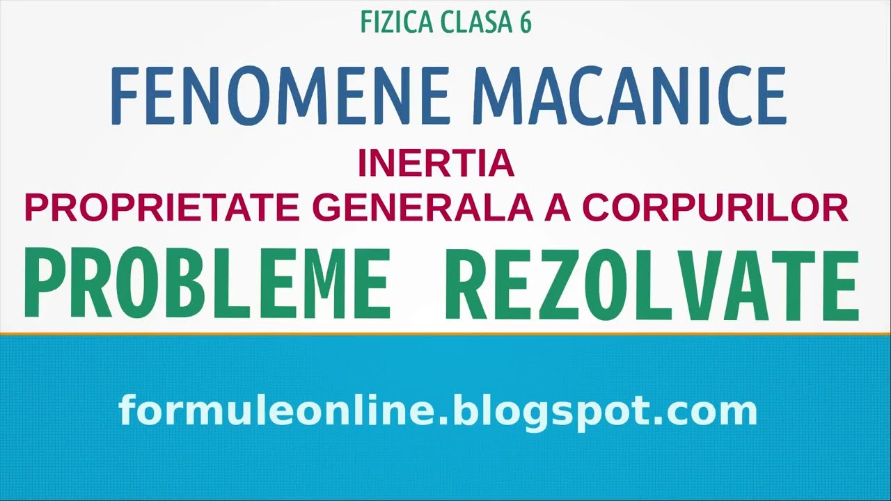 Fenomene Mecanice INERTIA, Proprietate generala a corpurilor #fizica #physics