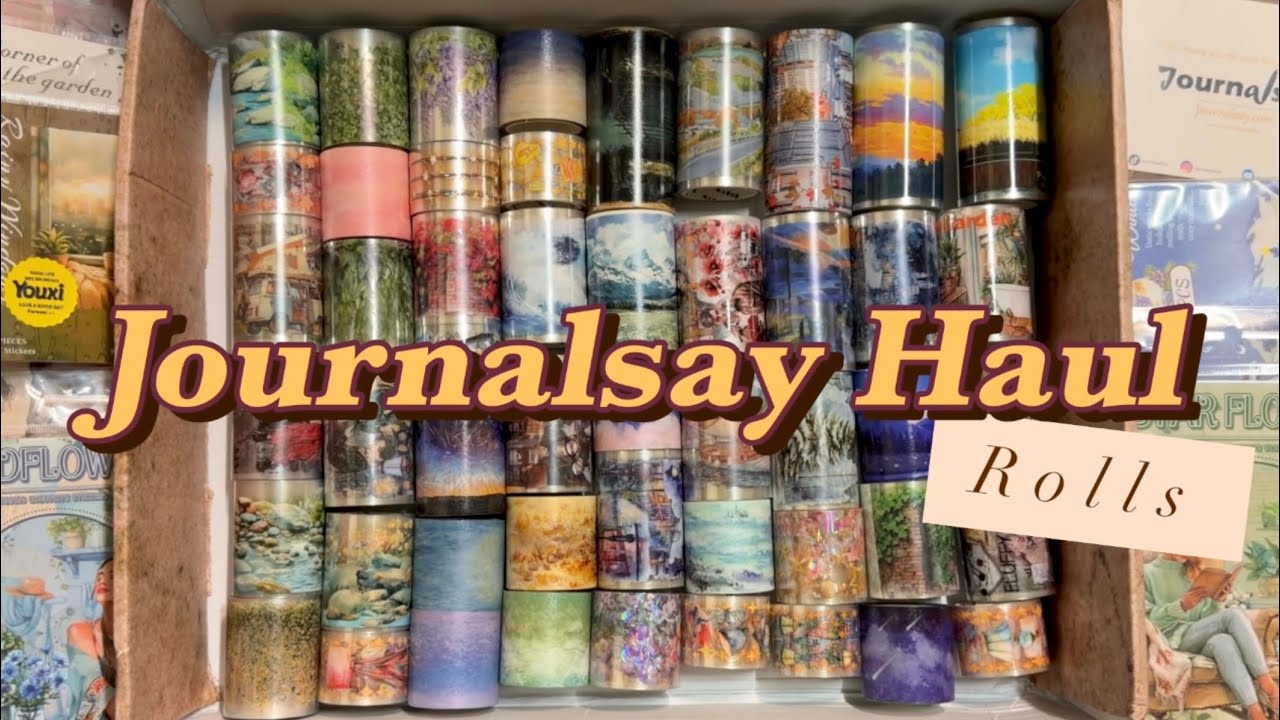 [ENG SUB] What I bought during a 50% off sale 🛒🛍️ @JournalSay (Part 1. Sticker Rolls)