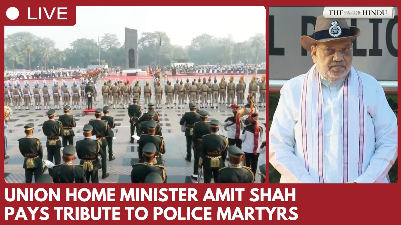 Union Home Minister Amit Shah attends National Police Commemoration Day parade in Delhi