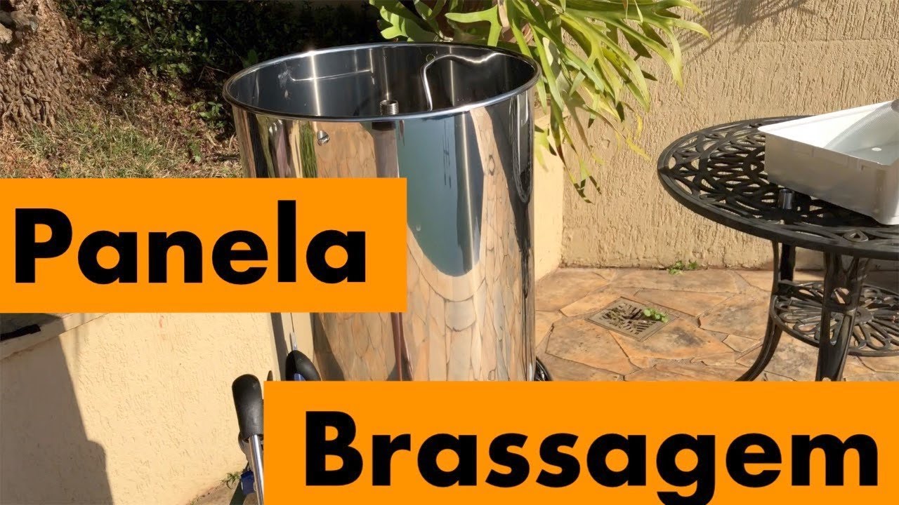 Panela cervejeira Single Vessel Inversa 52 litros - Brassagem - Panela automatizada Parte III