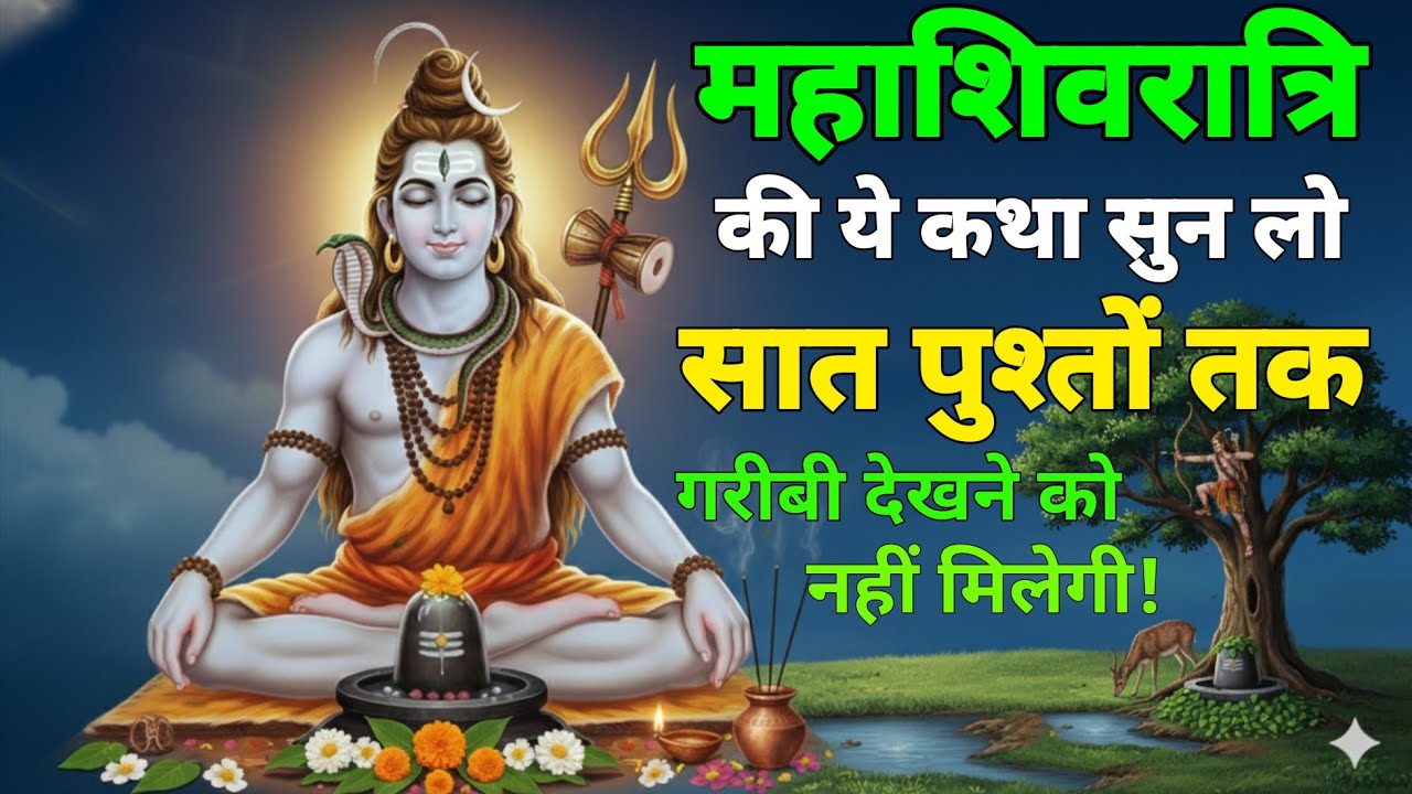 महाशिवरात्रि की ये कथा सुन लो सात पुश्तों तक गरीबी देखने को नहीं मिलेगी! || DHARAM SHAKTI SADHNA,