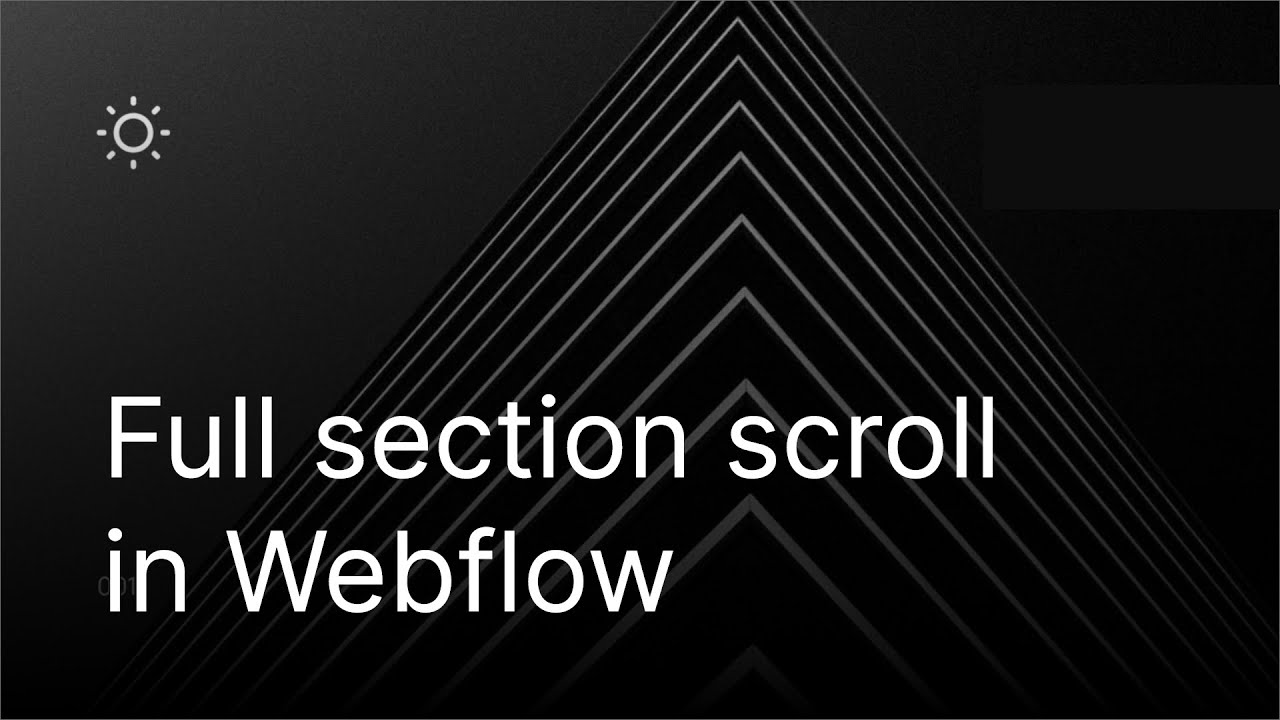Full Section Scroll in Webflow using Scrollify.js