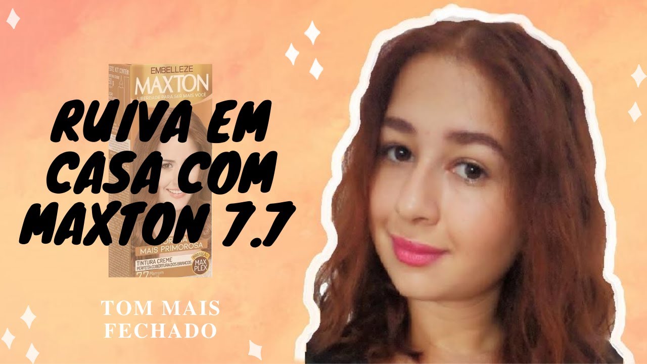 RUIVA EM CASA COM MAXTON 7.7 / Ruivo mais fechado (escuro)