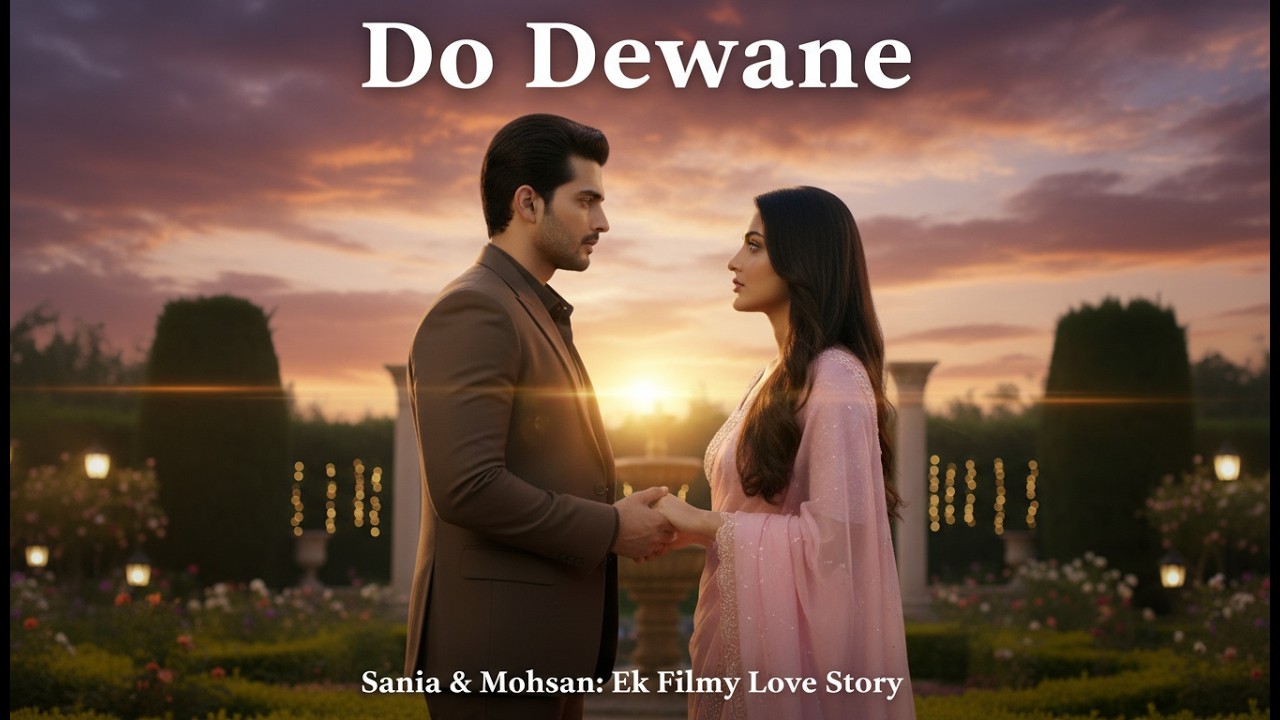 “Do Deewaane – Part 1 | Sania & Mohsan Ki Filmy Love Story | Romantic AI Story”