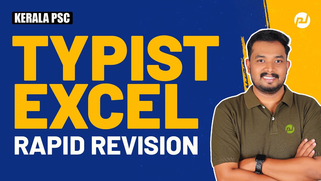 Typist Excel Rapid Revision | LD Typist | Computer Assistant| Clerk Typist| All Typist Exams| Asif T