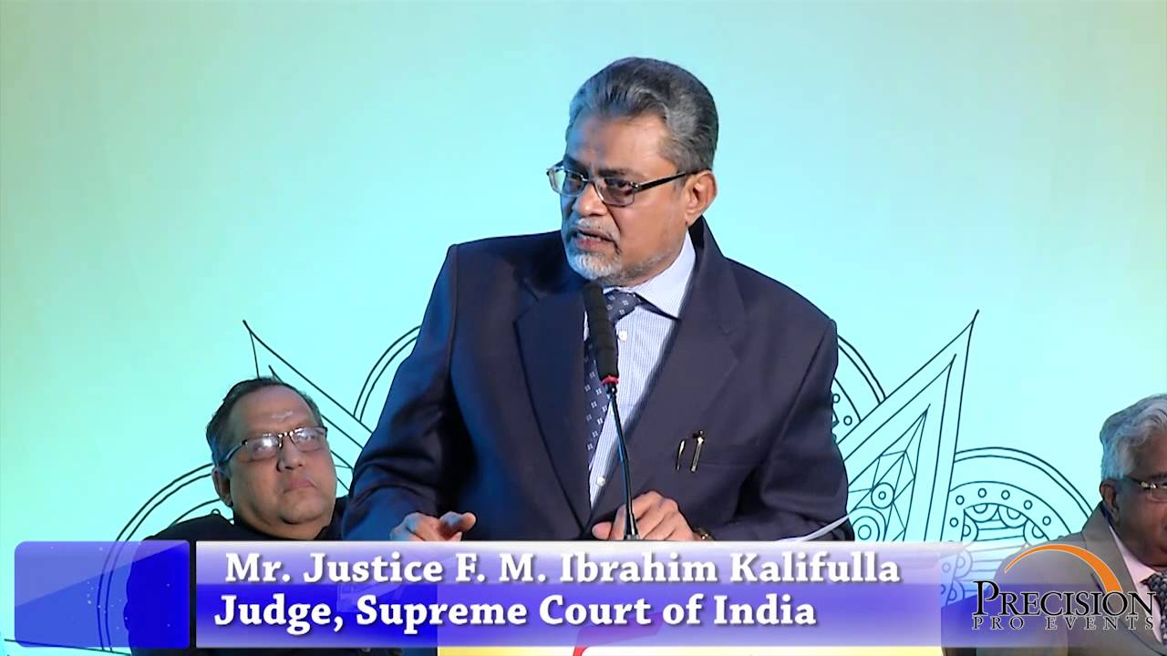 Speech by Hon'ble Mr. Justice F. M. Ibrahim Kalifulla at BCI - Precision Pro Events