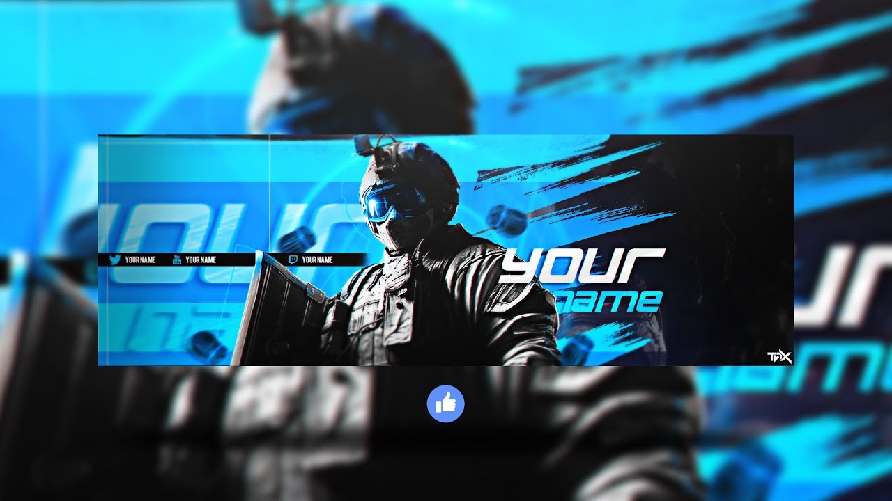 Tutorial: Creating Twitter Header/Rainbow Six