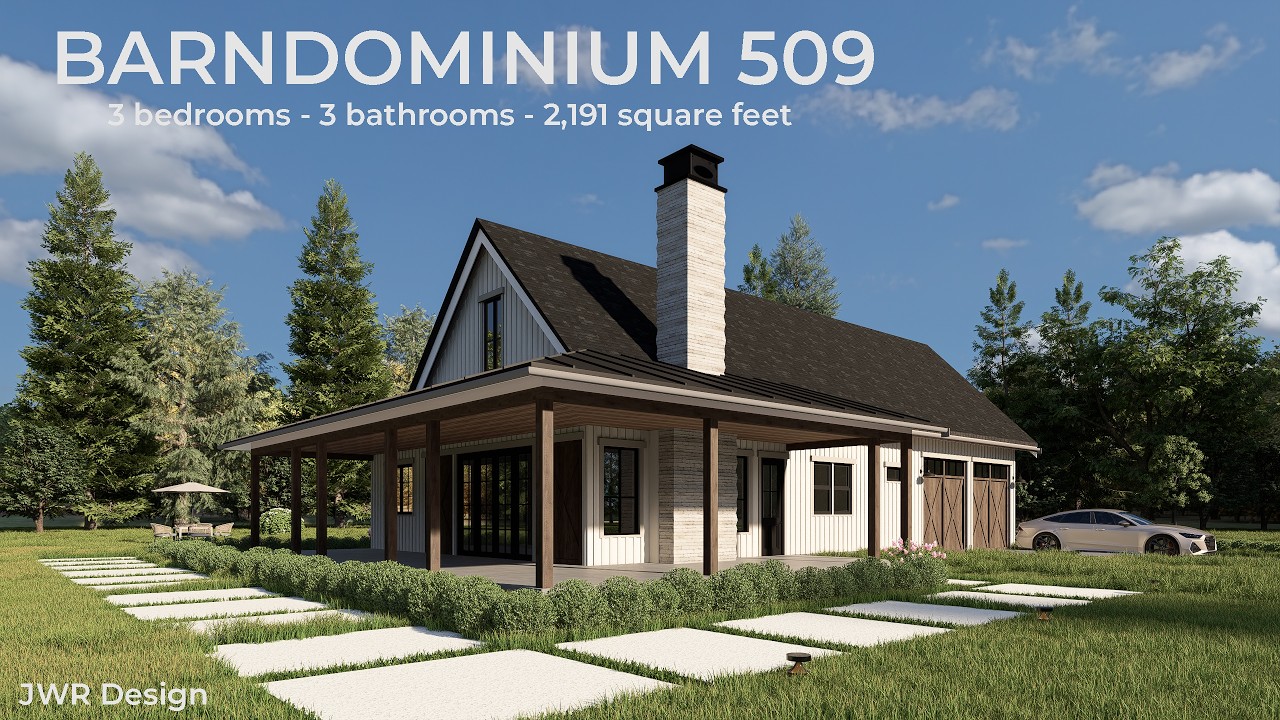 Barndominium 509 House Plan Tour | 3 Bed, 3 Bath Modern Barndo – 2,191 Sq Ft Dream Home