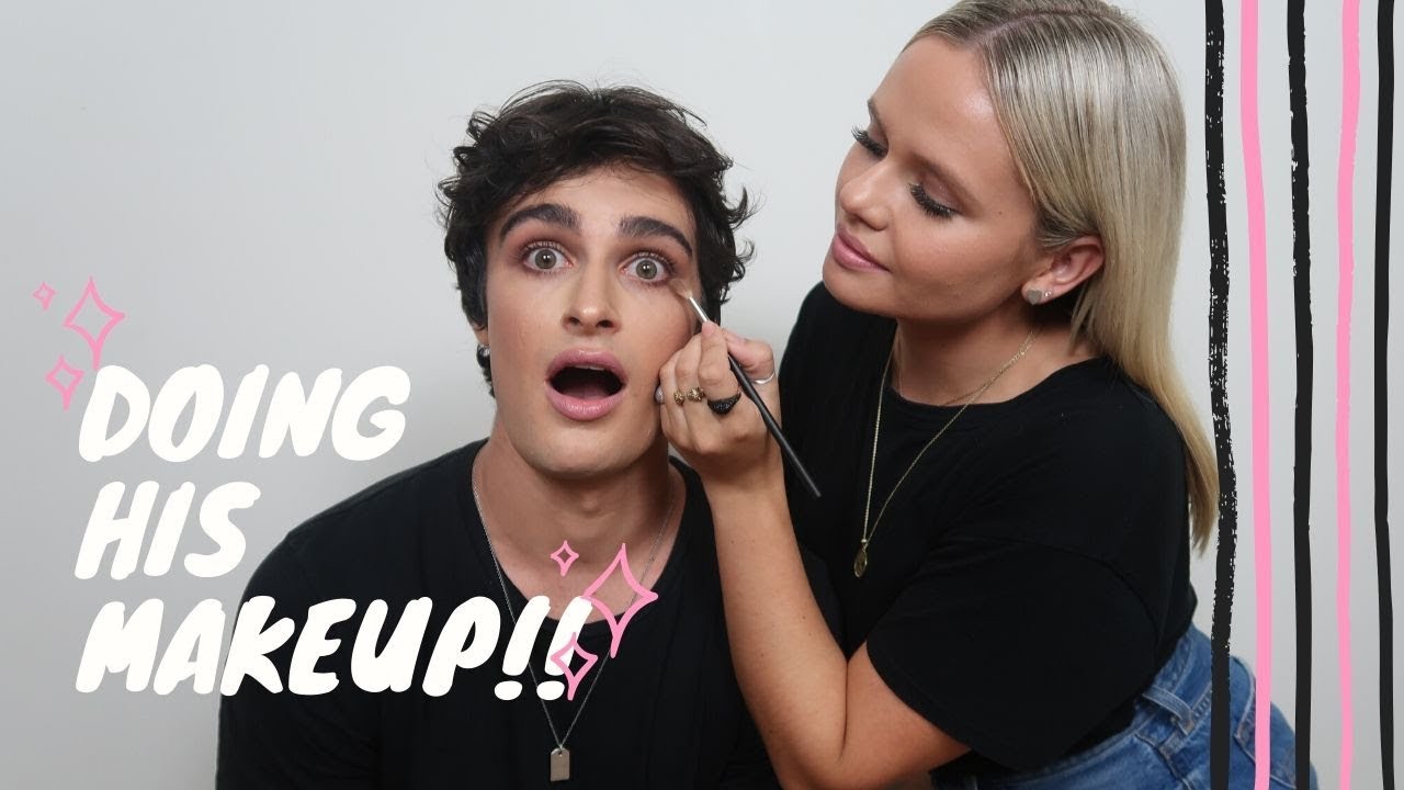 Doing His Makeup!! Alli Simpson & Mitchell Bourke