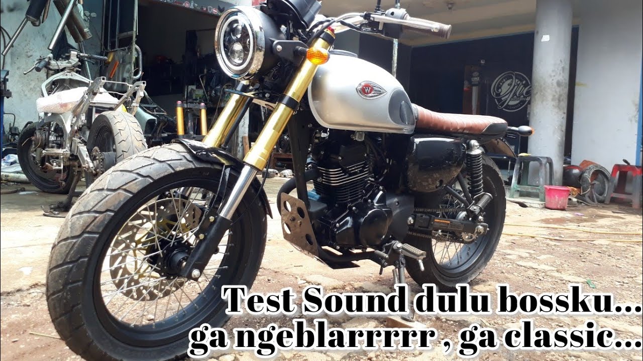 #kawasakiw175 #w175 Test sound Kawasaki W175 se