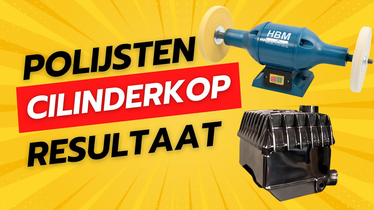 Oldtimer sleutel vlog: Cilinderkop polijsten met HBM 200 polijstmachine
