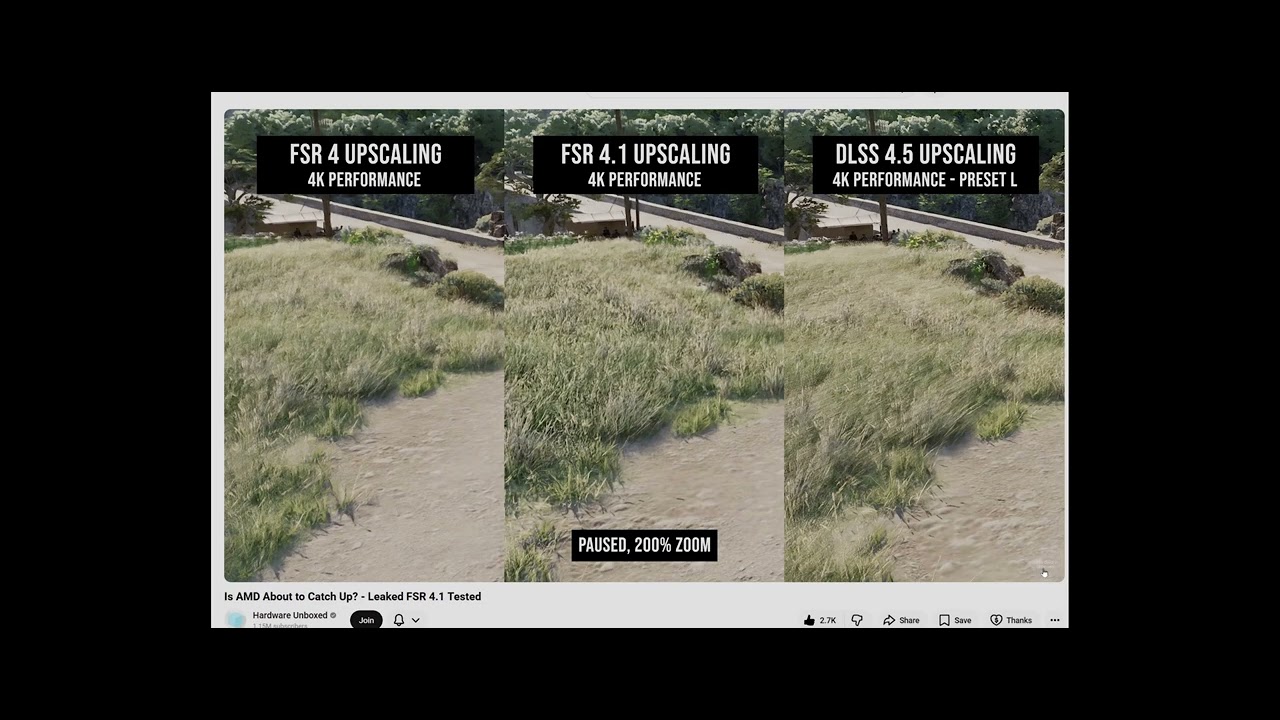 FSR 4.1 Upscaling is really good!! It's why i've said I don't mind if i'm using DLSS 4 or FSR 4 now!