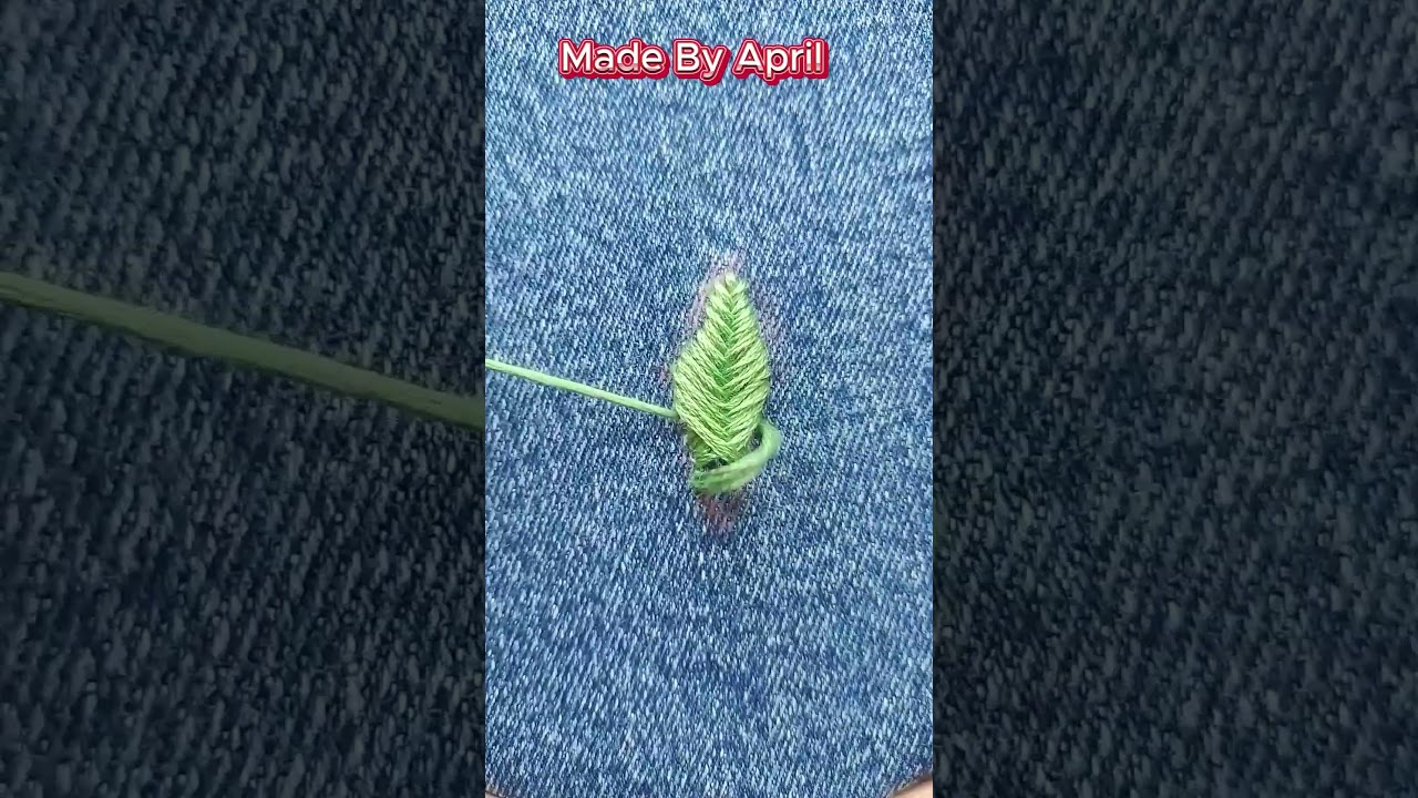 How to fix a hole in clothes with embroidery | Learn how to repair hole on jeans easy sewing hacks