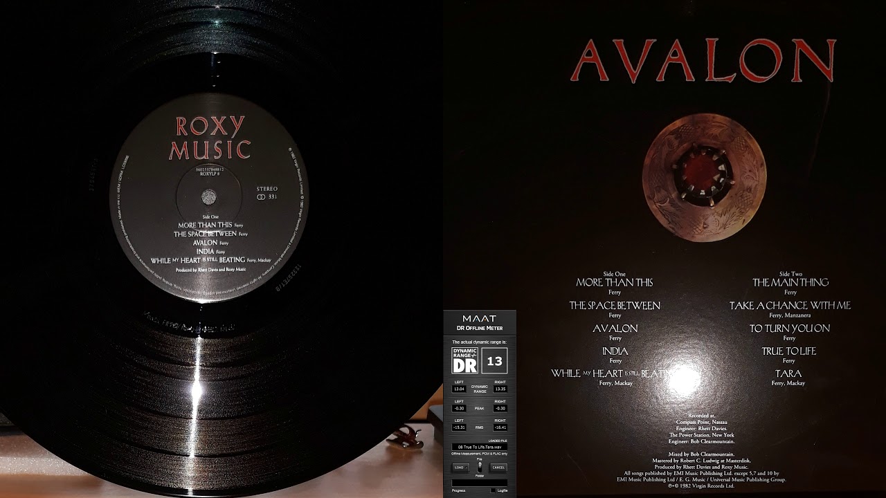 Roxy Music - Avalon - 09-10 - True To Life & Tara (Vinyl, 1982, RE 2017, Hi-Res*)