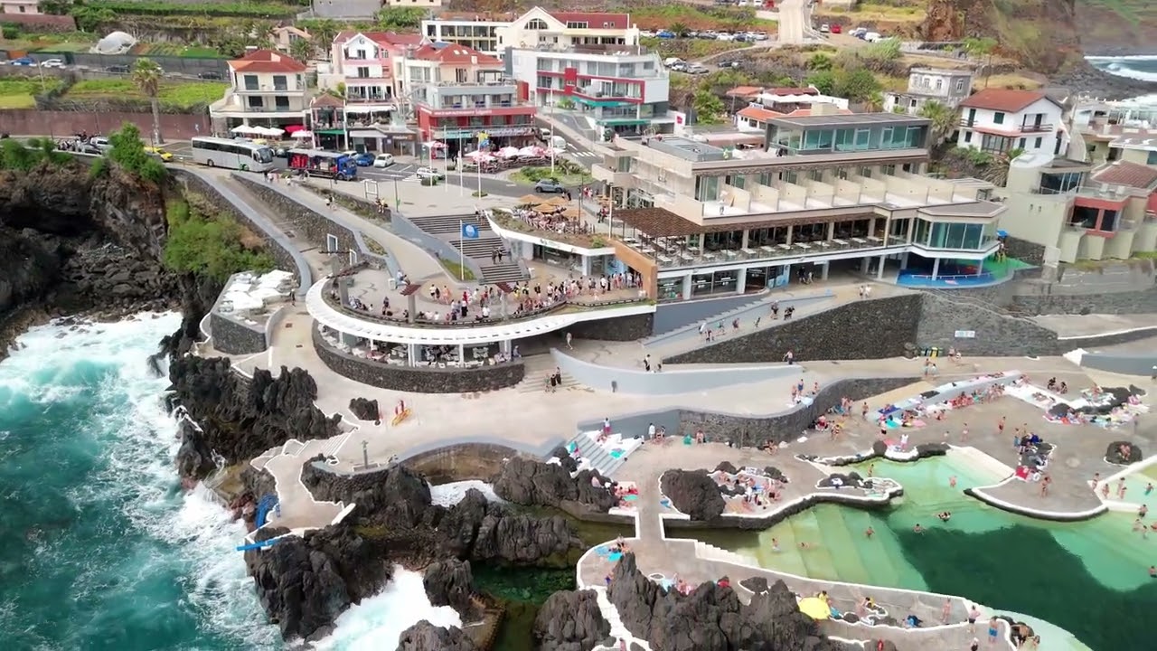 Relax in Madeira: Porto Moniz, Madeira island (Portugal) Drone Video 4K