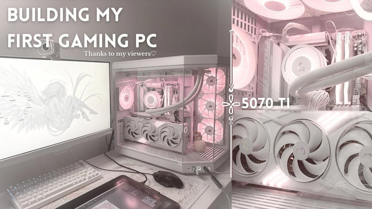 Building my first gaming PC ♡ 5070Ti
