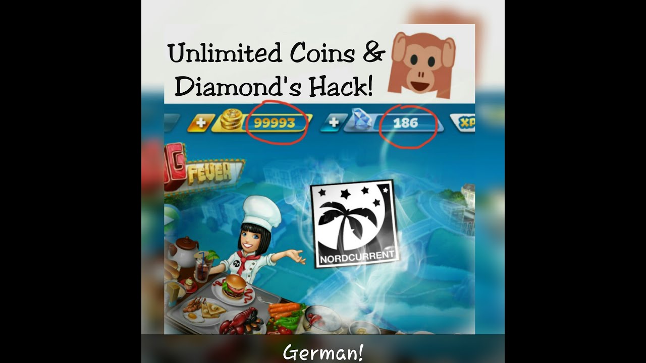 Cooking Fever - Unlimited Coins & Diamond's / German!