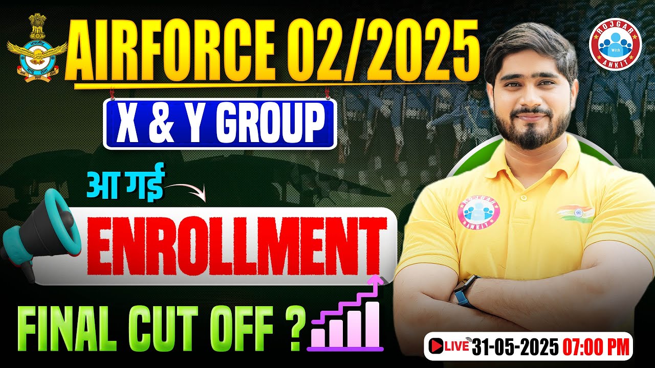 Airforce X and Y 02 2025 Enrollment List Out  📢 Air Force Final Cut Off | Detail By Dharmender Sir