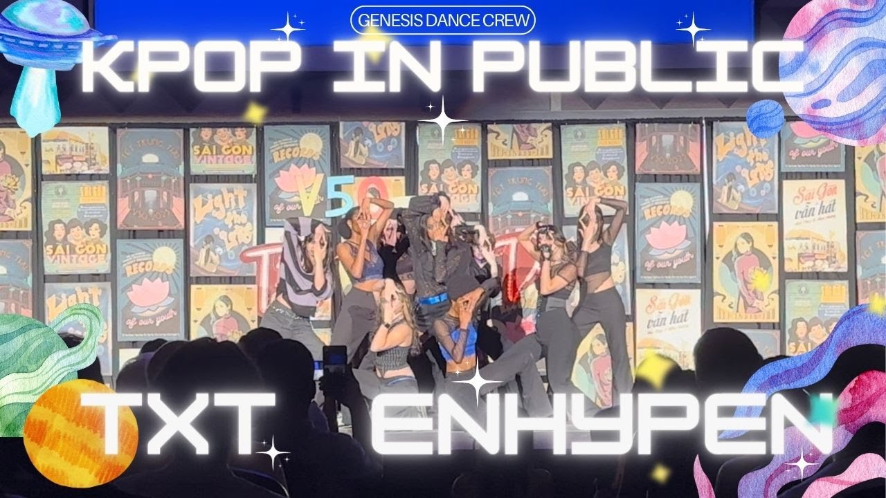 [K-POP IN SCHOOL] Performing ENHYPEN and TXT LIVE in Public!