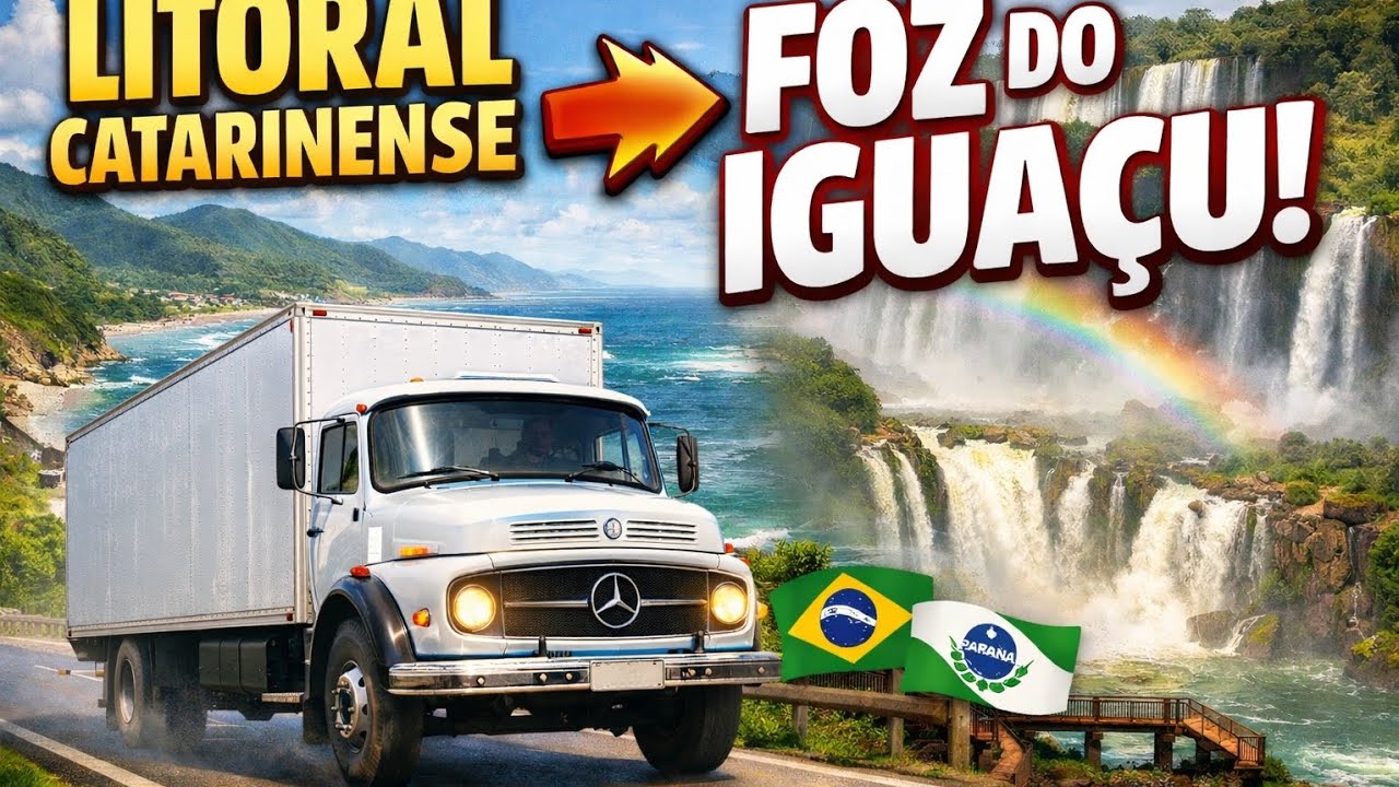 Viagem de Tijucas SC a Foz do Iguaçu PR