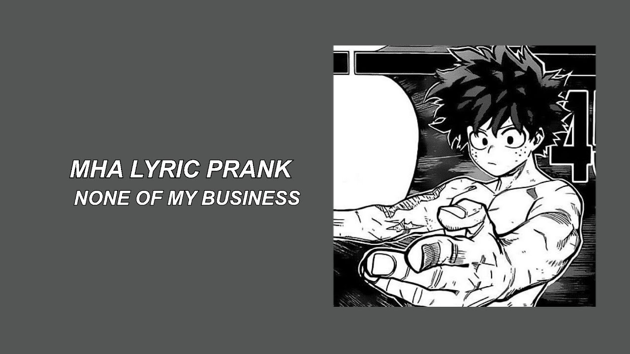 katsuki has a gf?? || none of my business lyric prank