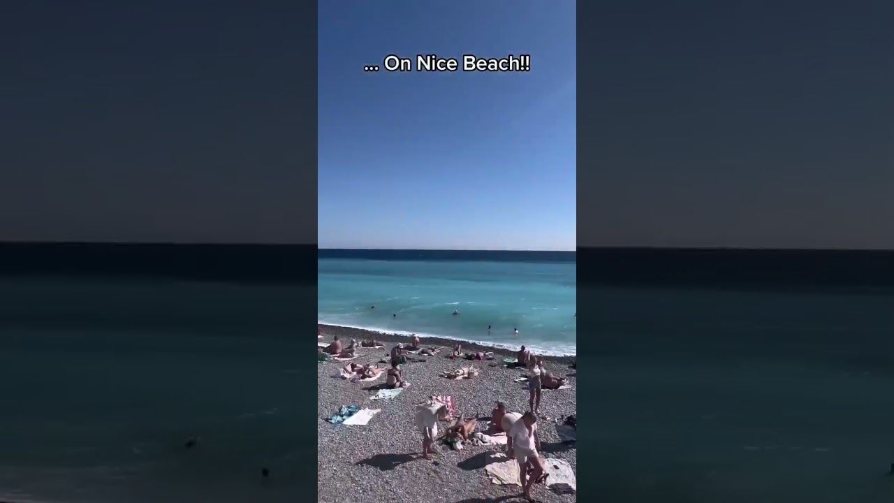 The famous Nice Beach, South of France #nice #shorts #nicefrance #southoffrance #beach #travelinspo
